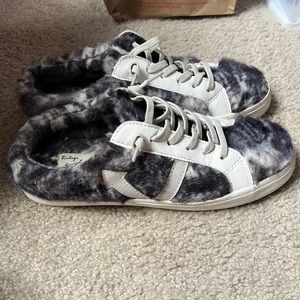 Vintage Havana Fuzzy Slip On Sneakers